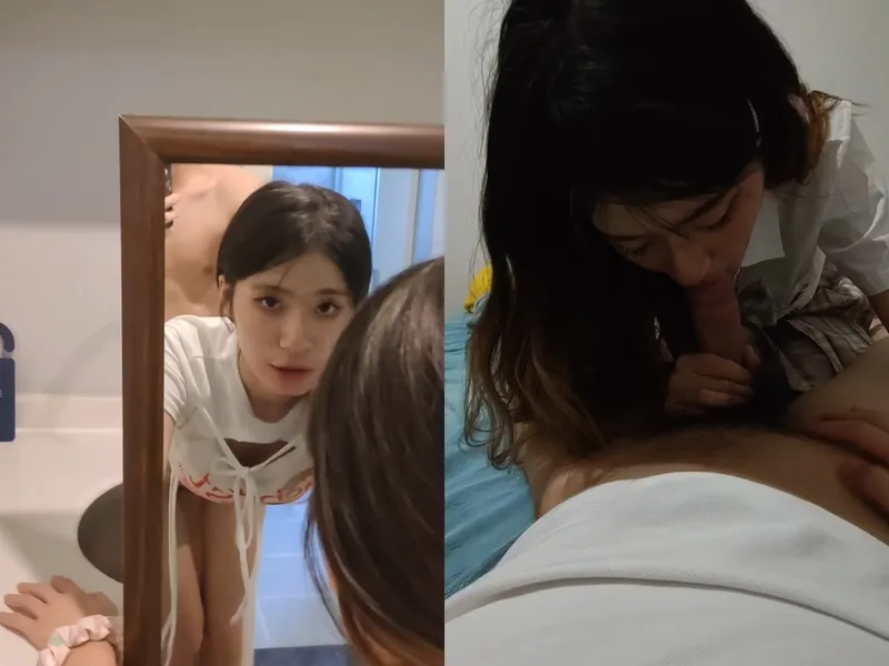 Chị tỷ thiên thần doggy trước gương sướng phê lòi